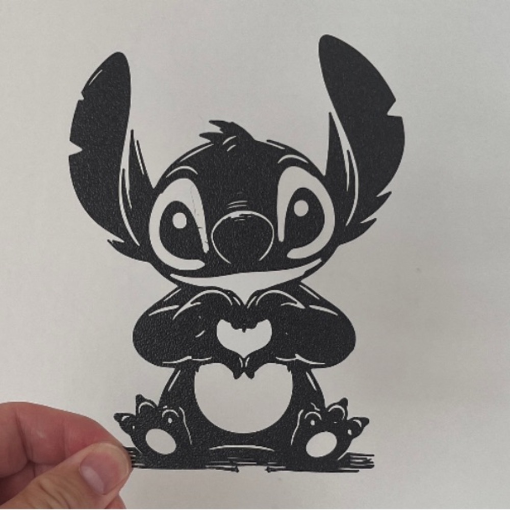 Disney Stitch “Making a Heart” Hand Pose Figurine / Wall Art Decor 3D Printed
